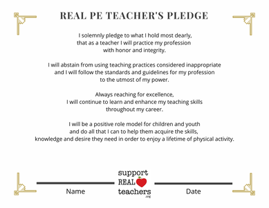 REAL Teacher's Pledge